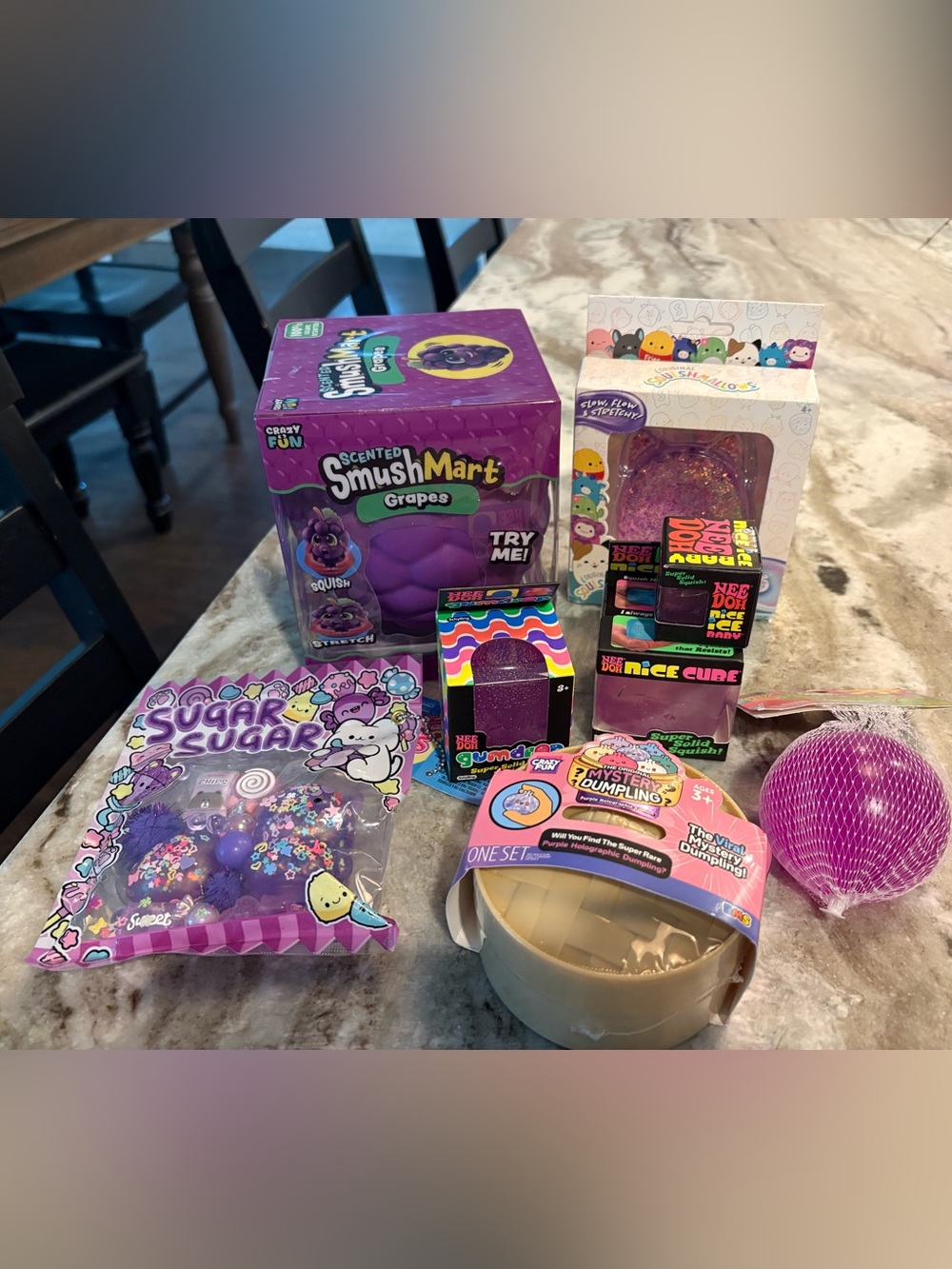Purple Squishy and Needoh Lot - everything NIP